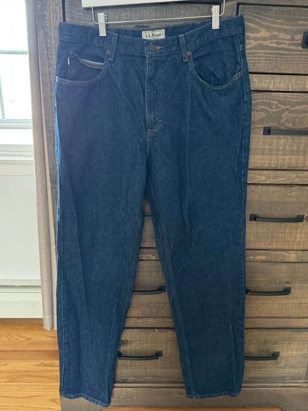 L.L. Bean Men's Navy Relaxed Fit Jeans
